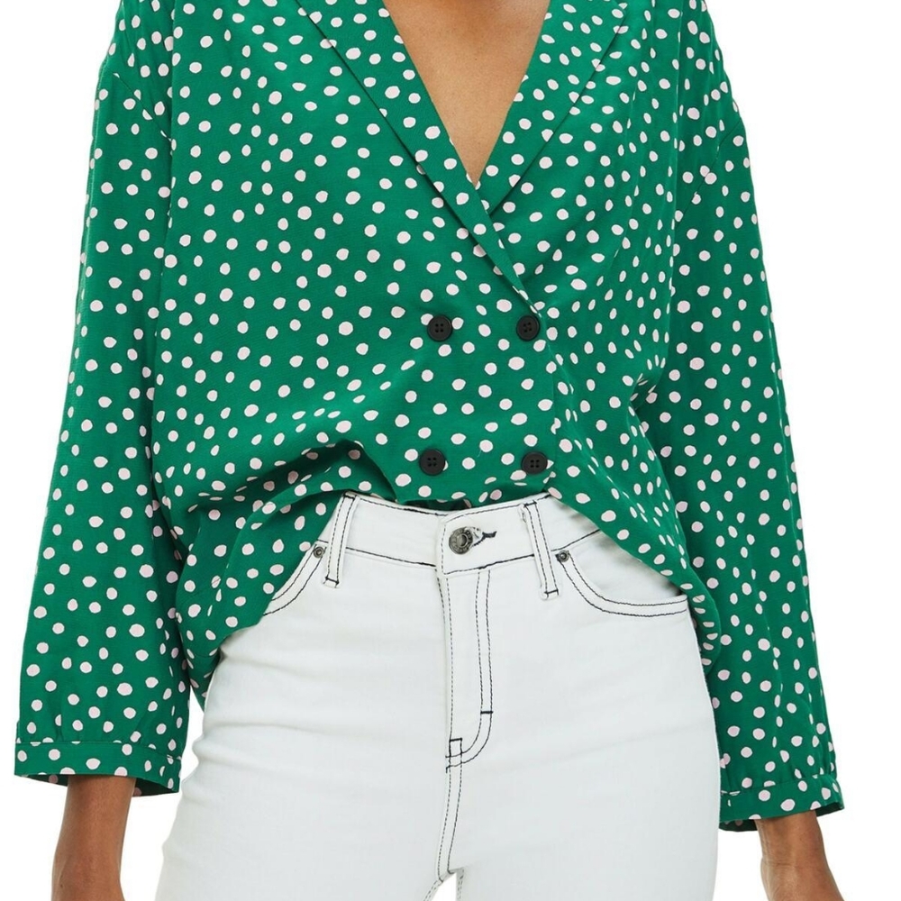 Topshop Taylor Button Down Blouse, size 6